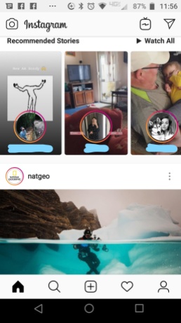 Instagram mobile feed screenshot